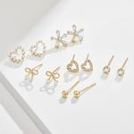 DAISY BEAUTY Серебряные серьги-гвоздики для женщин - фото 8