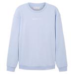 Свитер Tom Tailor 1038751 Print Crew Neck, синий - фото
