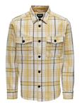 Рубашка Only & Sons Regular fit Button Up ONSMilo, цвет Lemon/Honey - фото