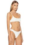X revolve rachel сборчатый бикини-топ Solid & Striped, белый - фото 2