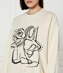 Свитер Oversize fit Desigual, экрю - фото 4