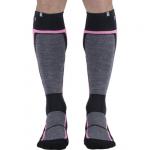 Носки Monnet MI-BAS BACK SIDE, серо-розовые - фото 4