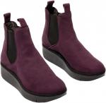 Женские современные ботильоны Fly London, Wine Black Elastic - фото 2