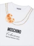 Moschino Kids толстовка с принтом, белый - фото 3