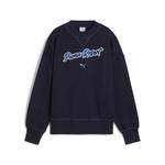 PUMA Толстовка женская тёмно-синяя - фото 3