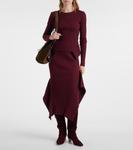 Ботинки Wally 55 до колена из замши Staud, Syrah - фото 3