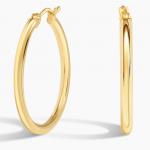 2 мм маленькие идеальные серьги-кольца Brilliant Earth - фото