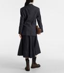 Однобортный джинсовый блейзер Brunello Cucinelli, Denim Blu - фото 3