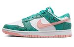 Кроссовки Nike Dunk Low Snakeskin Washed Teal Bleached Coral - фото