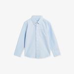 Хлопковая рубашка с длинными рукавами Greenwich 3-9 лет Reiss, синий - фото