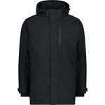 Куртка мужская парка с капюшоном на кнопках Cmp, цвет nero - фото