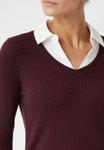 Джемпер comma Jumper, Bordeaux - фото 3