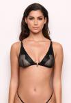 Бюстгальтер Yamamay Triangle bra, Black Plain/Black - фото