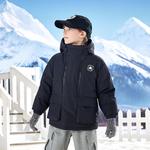 Детская пуховая куртка Converse, оранжевый - фото 5