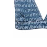 Бюстгальтер женский Miu Miu джинсовый, синий - фото 6