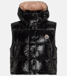Стеганый пуховый жилет MONCLER, черный - фото
