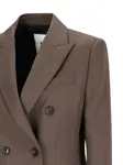 Двубортный шерстяной пиджак Pt Torino, коричневый - фото 3
