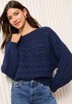 Джемпер Friends Like These CABLE BATWING, Navy/Blue - фото 3