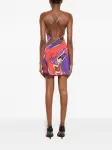 Короткое платье из джерси с принтом "орхидея" Pucci, фиолетовый - фото 4