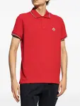 Рубашка поло с логотипом Moncler, красный - фото 3