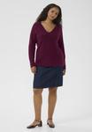 Джемпер Kaffe Curve V-NECK, Windsor Wine/Dark Red - фото 2