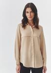Блузка на пуговицах KOROTA TATUUM, бежевый - фото 5