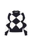 Джемпер DreiMaster Jumper, Dark Navy Offwhite/Dark Blue - фото 5