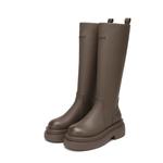 Сапоги женские Daphne высокие с логотипом, хаки - фото 8