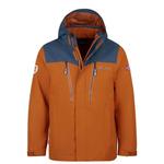 Мужской походный дождевик Trollkids, цвет ockerbeige/dunkelblau - фото