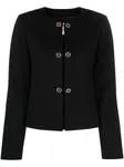 Укороченный блейзер Twinset, черный - фото