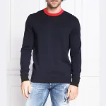 Свитер Scasius стандартного кроя Hugo, синий - фото