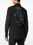 Рубашка с рисунком медведя Philipp Plein, черный - фото 4
