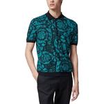 Футболка поло мужская синяя VERSACE - фото 4