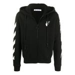 Толстовка hands arrow hooded coat men's black Off-White, черный - фото
