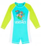 Купальник рашгард с детским принтом Versace Kids, мультиколор - фото