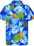 Рубашка King Kameha Pineapple Leaves, синий - фото 2