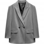 Деловой пиджак женский Zara, черный - фото 3