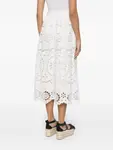Юбка миди Lexi с вышивкой ZIMMERMANN, белый - фото 4