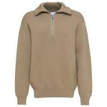 Женская кофта-свитер Nurmo Zip Troyer Mazine, Mushroom - фото