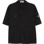 Рубашка с коротким рукавом Compass Patch STONE ISLAND, черный - фото