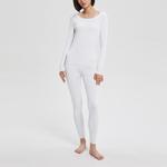 CALVIN KLEIN Термобрюки женские Облачная белизна, 100-Светло-серый белый - фото 2