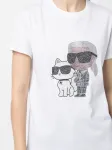 Футболка Ikon со стразами KARL LAGERFELD, белый - фото 5