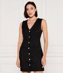 Платье женское Guess Jeans Дорис без рукавов на пуговицах, черный - фото