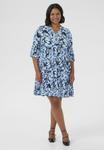 Платье Kaffe Curve KCISMA AMI, Blue Graphic Flower/Blue - фото 2