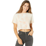 Топ True Religion Branded Short Sleeve Bella Crop, цвет Paloma/Cream Tie-Dye - фото