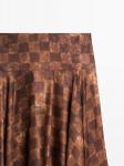 Юбка миди с клетчатым принтом Massimo Dutti, Metallic - фото 4