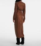 Платье миди с драпировкой Marant Etoile, Tabacco - фото 3