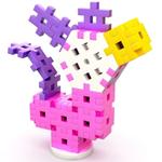 СТРОИТЕЛЬНЫЕ БЛОКИ Вафли MELI Basic Constructor Pink Travel Box 1000 - фото 4