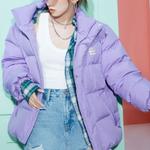 Пуховик Base Logo унисекс светло-фиолетовый Mlb - фото 5