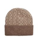Шапка женская Calvin Klein шерстяная с узором, бежевый - фото 3